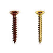 Viti Per Legno 3,5 x 16 mm Bronzate e Ottonate Testa Svasata 500 Pz
